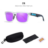 KDEAM Polarized Sunglasses – Unisex Square Frame UV400 Outdoor Eyewear (Red Mirror Lens, Model KD332) thumbnail 57