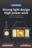 Solar Rechargeable Flashlight – Zoomable Waterproof COB LED Torch & Portable Lantern thumbnail 11