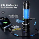 MaxLumenit™ 1,000,000 Lumen Rechargeable LED Flashlight – Ultra-Bright, USB-C, Waterproof, Zoomable Torch for Outdoor & Emergency Use thumbnail 5