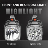 Powerful LED Flashlight – USB + Solar Rechargeable Camping Torch & Power Bank thumbnail 8