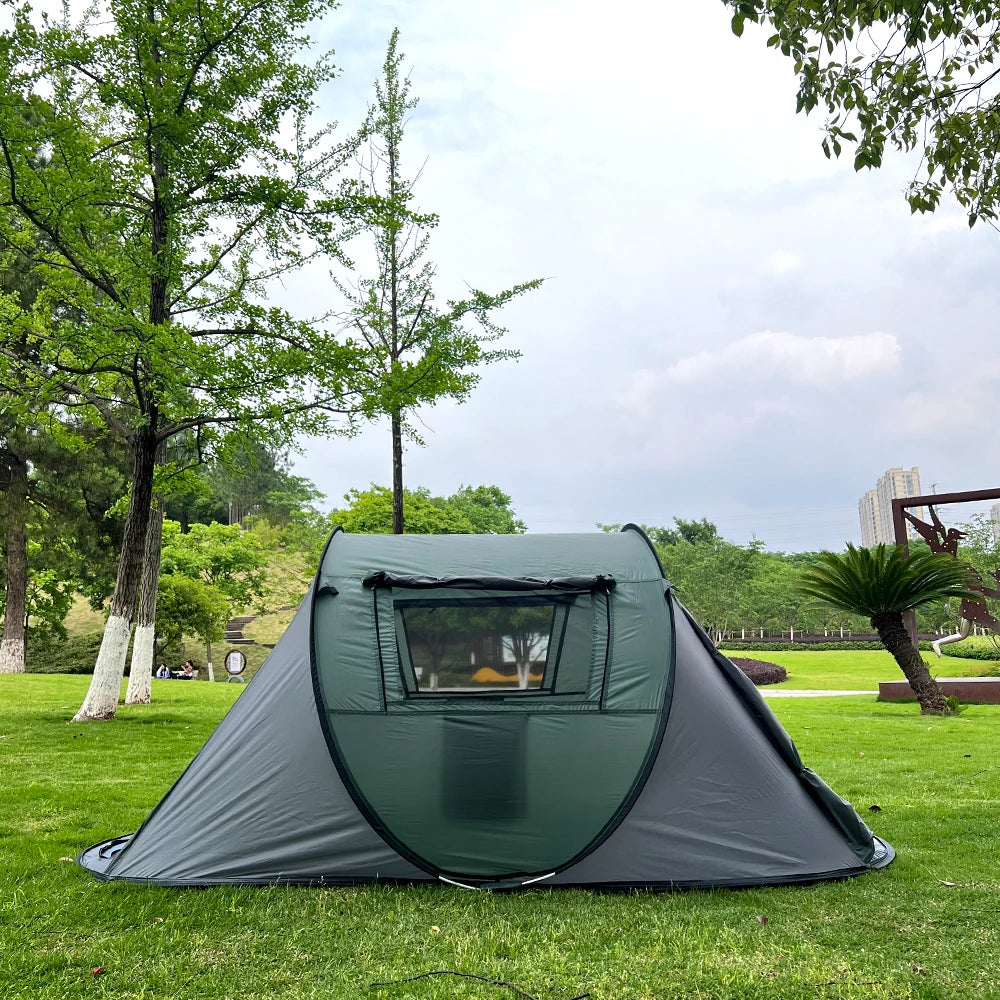 Quick-Open Pop-Up Tent for 5–8 People – Waterproof Hand-Throw Camping & Boat Tent (4-Season, Double Layer)