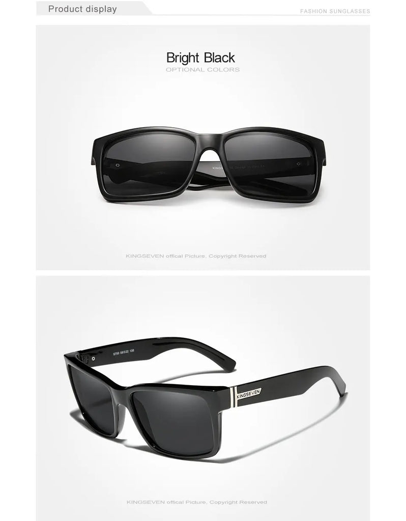 KINGSEVEN Polarized Sports Sunglasses for Men – UV400 Mirror Lens | Model 750