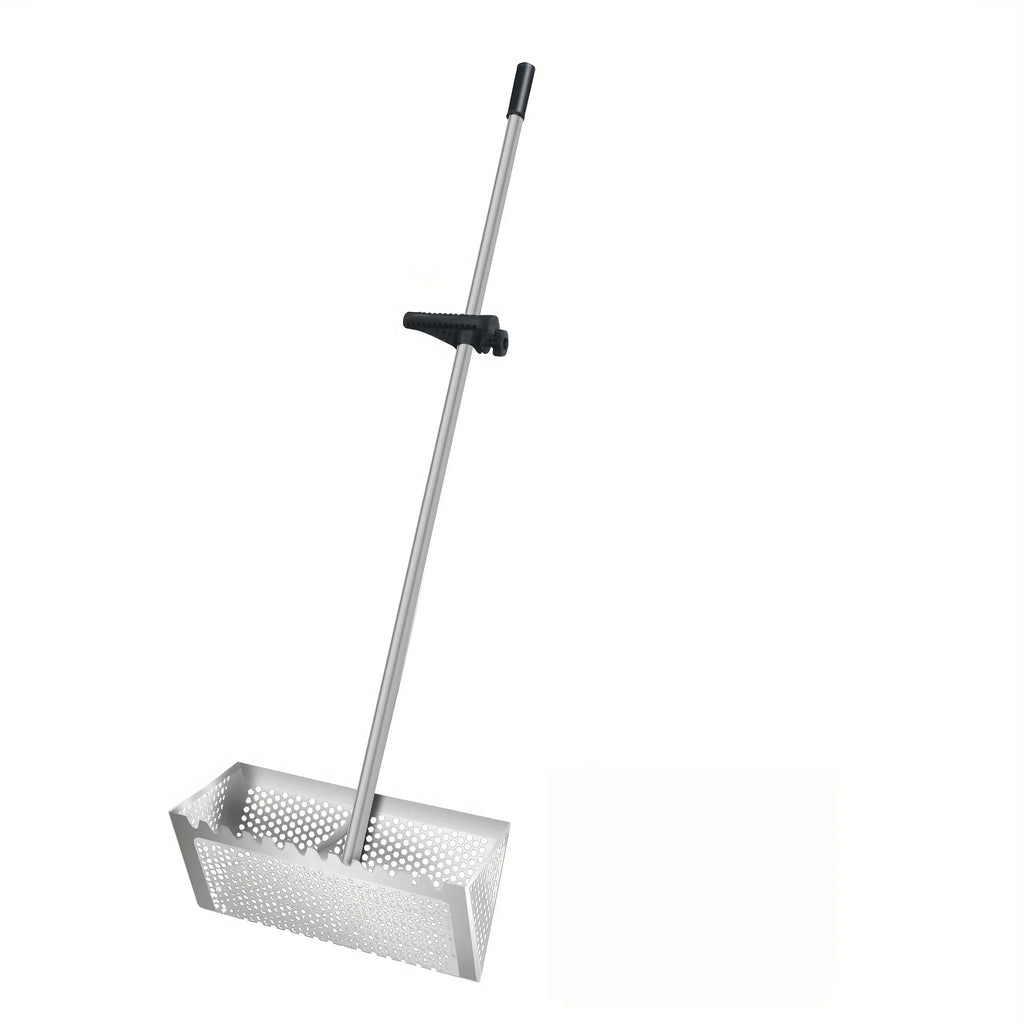 Premium Stainless Steel Sand Flea Rake & Beach Sand Scoop – 16" Wide, Anti-Rust, Ergonomic Design for Treasure Hunting & Metal Detecting