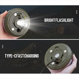 4-in-1 LED Camping Light Strip – 10M Waterproof Rechargeable Tent & Atmosphere Lamp with USB Power Bank (Military Green) thumbnail 18