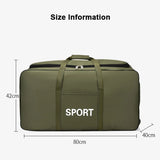 Camouflage Waterproof Oxford Travel Duffle Bag – Large Capacity Moving & Storage Bag thumbnail 6