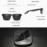 KDEAM Polarized Sunglasses – Unisex Square Frame UV400 Outdoor Eyewear (Red Mirror Lens, Model KD332) thumbnail 3