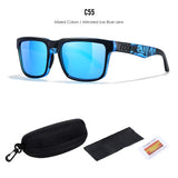 KDEAM Polarized Sunglasses – Unisex Square Frame UV400 Outdoor Eyewear (Red Mirror Lens, Model KD332) thumbnail 66