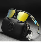 KDEAM Polarized Sunglasses – Unisex Square Frame UV400 Outdoor Eyewear (Red Mirror Lens, Model KD332) thumbnail 44