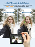 Melcam 4K Digital Camera with Flip Screen – 48MP Autofocus Vlogging Camera for Photography & Video, Anti-Shake, Flash, 16X Zoom thumbnail 3