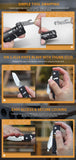 ROXON S504G Mini Folding Multi-Tool Knife with Scissors – Interchangeable, Locking Blade for Outdoor & Camping thumbnail 8