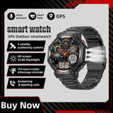 LIGE 2025 GPS Smartwatch for Men – Outdoor Sport Watch with AI Assistant, Compass, Altimeter, Barometer, and 3ATM Waterproof Protection thumbnail 1