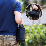 64oz / 128oz Insulated Water Bottle Carrier Bag with Strap – Protective Neoprene Sleeve for Thermos, Mug & Tumbler – Crossbody Holder for Hiking, Camping & Outdoor Use (Black) thumbnail 6