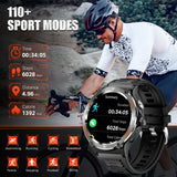 EIGIIS KT76 Smart Watch – 3ATM Waterproof Outdoor Fitness Tracker with Compass, Flashlight, Bluetooth Calling & Health Monitoring thumbnail 4