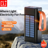 ONEPLUS 200,000mAh Solar Power Bank – Built-in Cables, LED Light, Fast Charging, High-Capacity External Battery thumbnail 1