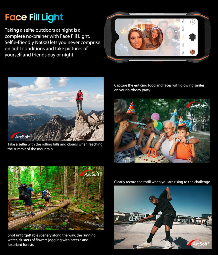 Blackview N6000 Rugged Waterproof Mini Smartphone | 4.3" Display, 256GB Storage, Android 13, 48MP Camera, NFC, Helio G99 Octa-Core