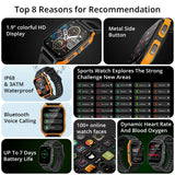 COLMI P73 Military Outdoor Smartwatch – 1.9" Display, Bluetooth Calling, 100+ Sport Modes, IP68 Waterproof thumbnail 2