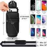 32 oz Motivational Water Bottle with Sleeve – Leakproof BPA-Free Bottle with Straw, Time Marker & Adjustable Strap Carrier (1L) thumbnail 3