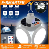 Solar Folding LED Camping Lantern – USB Rechargeable Emergency Light with 5 Modes & Hook (2400mAh, Waterproof, Remote Optional) thumbnail 1