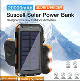 Solar Power Bank – Waterproof, Fast Charging, High-Capacity Powerbank with SOS & LED Light for Outdoor Survival thumbnail 1