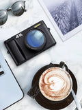 Melcam 4K Digital Camera with Flip Screen – 48MP Autofocus Vlogging Camera for Photography & Video, Anti-Shake, Flash, 16X Zoom thumbnail 9