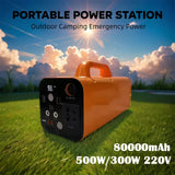 Robinella 500W Portable Power Station – 80000mAh LiFePO4 Battery Backup | AC/DC/USB Output | Outdoor Camping & Emergency Power Supply (220V) thumbnail 7