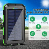 Solar Power Bank – Waterproof, Fast Charging, High-Capacity Powerbank with SOS & LED Light for Outdoor Survival thumbnail 25