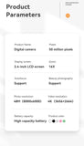 Xiaomi 4K Digital Camera – 50MP Sensor, 16X Optical Zoom, Anti-Shake thumbnail 23