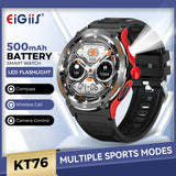 EIGIIS KT76 Smart Watch – 3ATM Waterproof Outdoor Fitness Tracker with Compass, Flashlight, Bluetooth Calling & Health Monitoring thumbnail 1