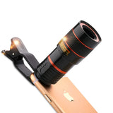 8x–12x Zoom Telephoto Lens for Smartphone – Monocular Optical Telescope with Clip thumbnail 8