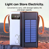 ONEPLUS 200,000mAh Solar Power Bank – Built-in Cables, LED Light, Fast Charging, High-Capacity External Battery thumbnail 4