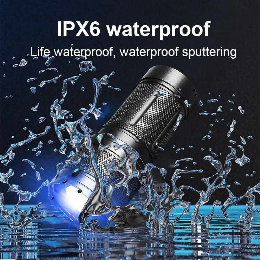 9000000LM Rechargeable Tactical LED Flashlight – 600W, Long-Range Beam, 12000mAh Power Bank, Waterproof & Zoomable