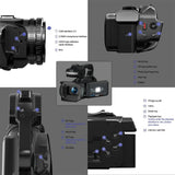 KOMERY 6K Ultra HD Professional Camcorder – 64MP YouTube & Streaming Camera thumbnail 15