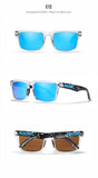 KDEAM Polarized Sunglasses – Unisex Square Frame UV400 Outdoor Eyewear (Red Mirror Lens, Model KD332) thumbnail 14