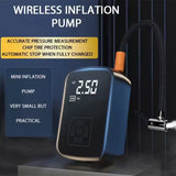 LEIBOO Dual-Mode Electric Air Pump – Wired/Wireless Car Tire Inflator for Auto, Bike, Motorcycle, Boat & Sports Balls thumbnail 2