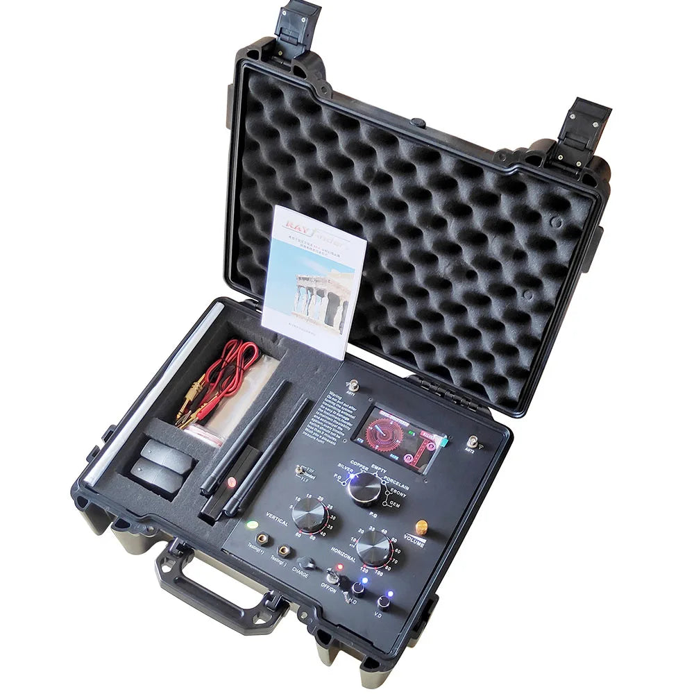 Ray Finder Long Range Gold & Diamond Detector – 1000m Range | 50m Depth | LED Display | Pro Mining Tool