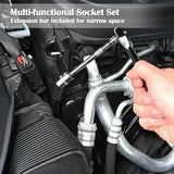 46-Piece 1/4" Drive Socket & Ratchet Wrench Set – Chrome Vanadium Steel with Carrying Case thumbnail 8
