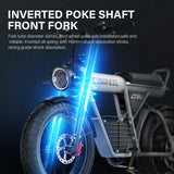 Coswheel CT20S 2000W Electric Dirt Bike – 60V 27.5Ah Fat Tire Ebike for Adults (20" Off-Road Tires, 161km Range) thumbnail 5