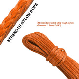 15M Synthetic Winch Rope – 10,000LBS Recovery Cable (5mm) for 4WD, ATV, SUV, Truck, Boat thumbnail 14
