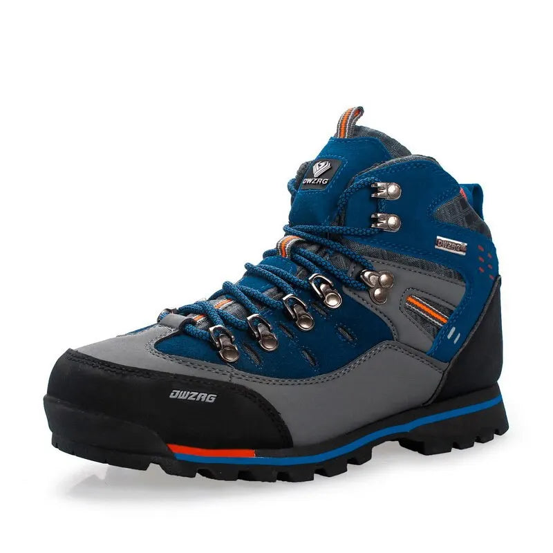 Men’s Waterproof Hiking Shoes – Outdoor Mountain Climbing Sneakers with Height Boost