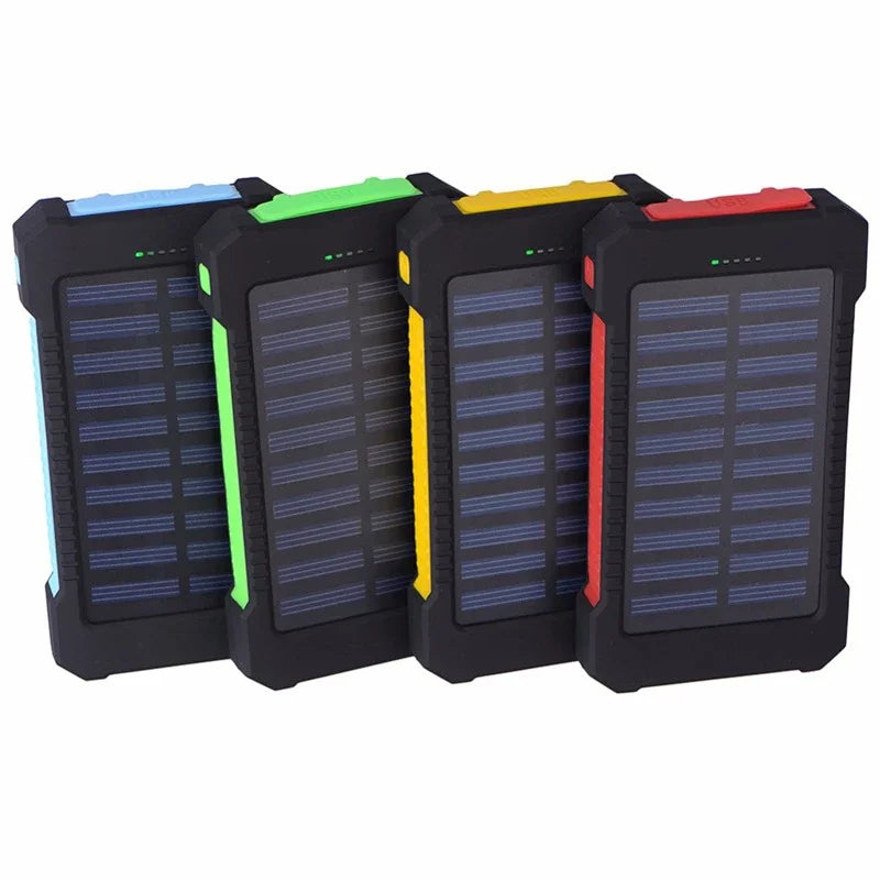 200,000mAh Solar Power Bank – Heavy-Duty Outdoor Backup Charger with Dual USB, LED Flashlight & Compass
