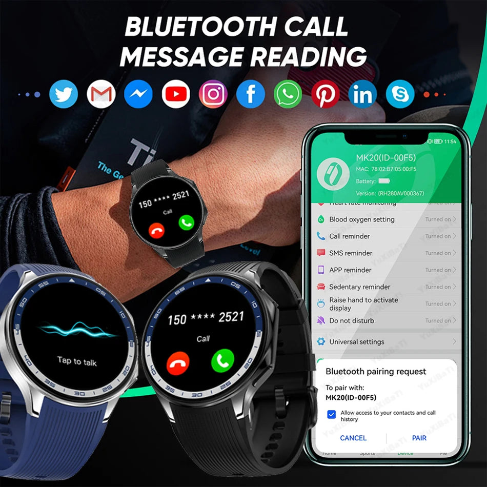 OPPO Watch X Smartwatch – 1.43" AMOLED Display, 4GB MP4/MP3 Player, Bluetooth 5.3, Multi-Sport & Health Tracking, IP68 Waterproof