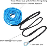 15M Synthetic Winch Rope – 10,000LBS Recovery Cable (5mm) for 4WD, ATV, SUV, Truck, Boat thumbnail 11