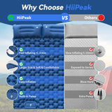 Double Camping Air Mattress with Built-In Pillows – Ultralight Inflatable Sleeping Pad for 2 – Waterproof, Compact & Durable thumbnail 16