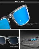 KDEAM Polarized Sunglasses – Unisex Square Frame UV400 Outdoor Eyewear (Red Mirror Lens, Model KD332) thumbnail 4