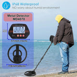 MD4070 Waterproof Underground Metal Detector – High Sensitivity Coin, Jewelry & Gold Finder for Adults & Kids thumbnail 6