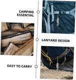 2-Pack Stainless Steel Fire Starter Keychains – Portable Survival Flint & Steel Set thumbnail 6
