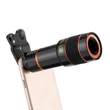 8x–12x Zoom Telephoto Lens for Smartphone – Monocular Optical Telescope with Clip thumbnail 5