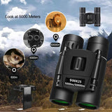 900x HD Long-Range Binoculars – Compact Folding Mini Telescope with BAK4 Prism & FMC Optics (Black) thumbnail 3