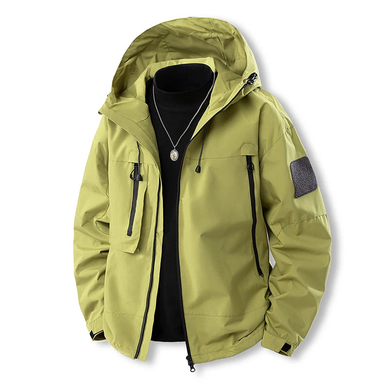 CHRLCK Unisex Waterproof Windbreaker – Lightweight, Windproof, Quick-Dry Hiking Jacket for Men & Women