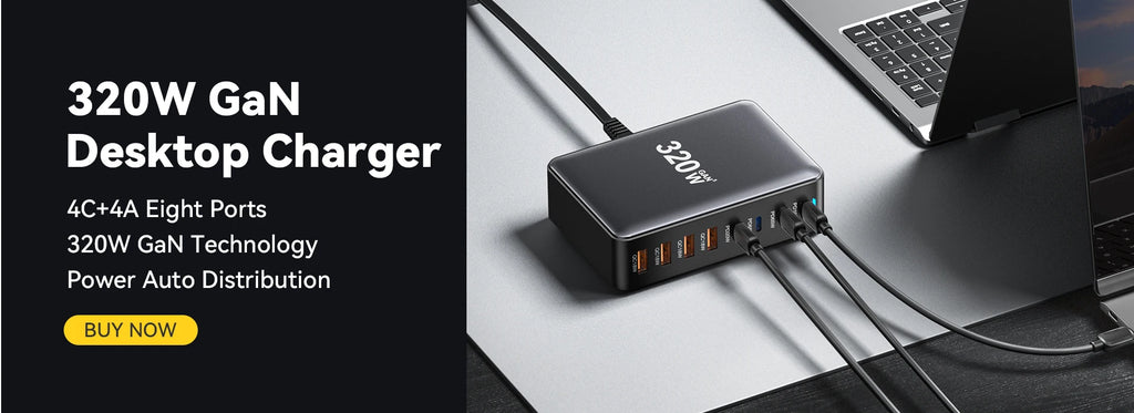 Essager 20000mAh 65W PD Power Bank – Fast Charging Portable Battery with Built-in Cables & LED Lamp